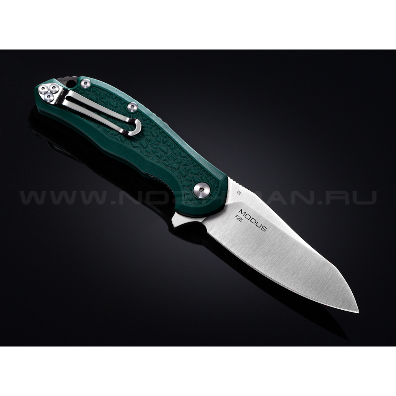 Нож Steel Will Modus F25-12 сталь D2 рукоять FRN green