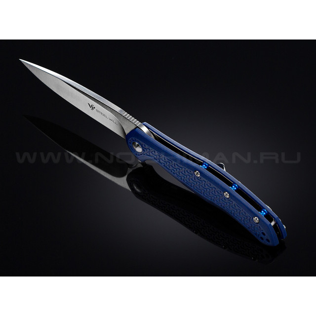 Нож Steel Will Intrigue Mini F45M-16 сталь D2 рукоять FRN blue бонки blue