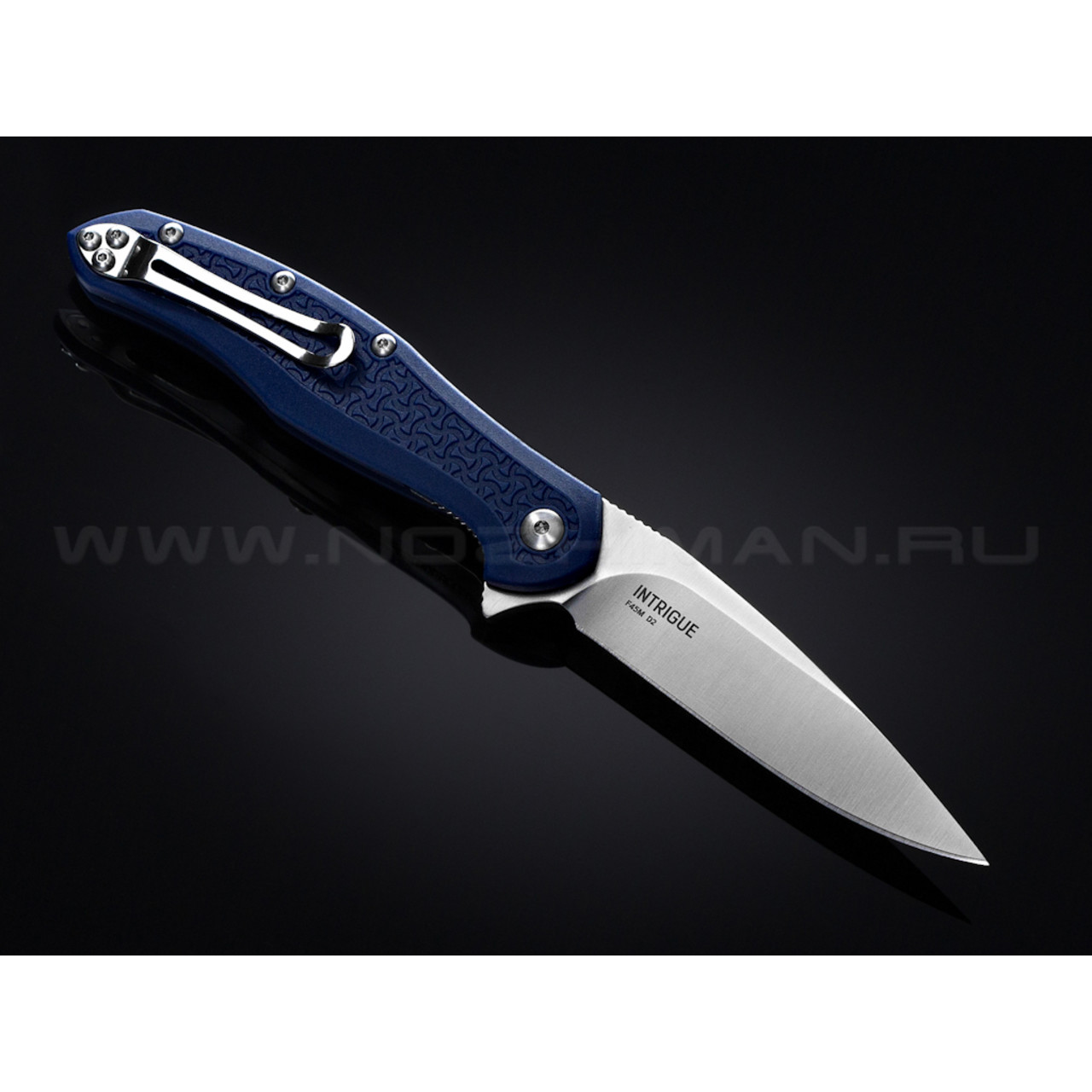 Нож Steel Will Intrigue F45M-16 сталь D2 рукоять FRN blue бонки blue