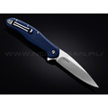 Нож Steel Will Intrigue F45-16 сталь D2 satin рукоять FRN blue бонки blue