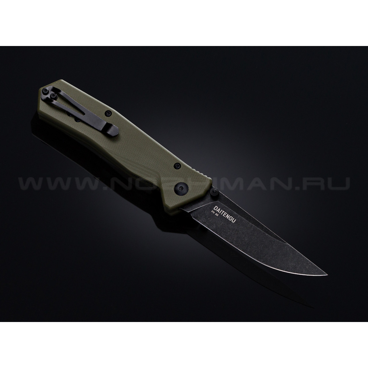 Нож Steel Will Daitengu F11-33 сталь D2 блэквош рукоять G10 olive