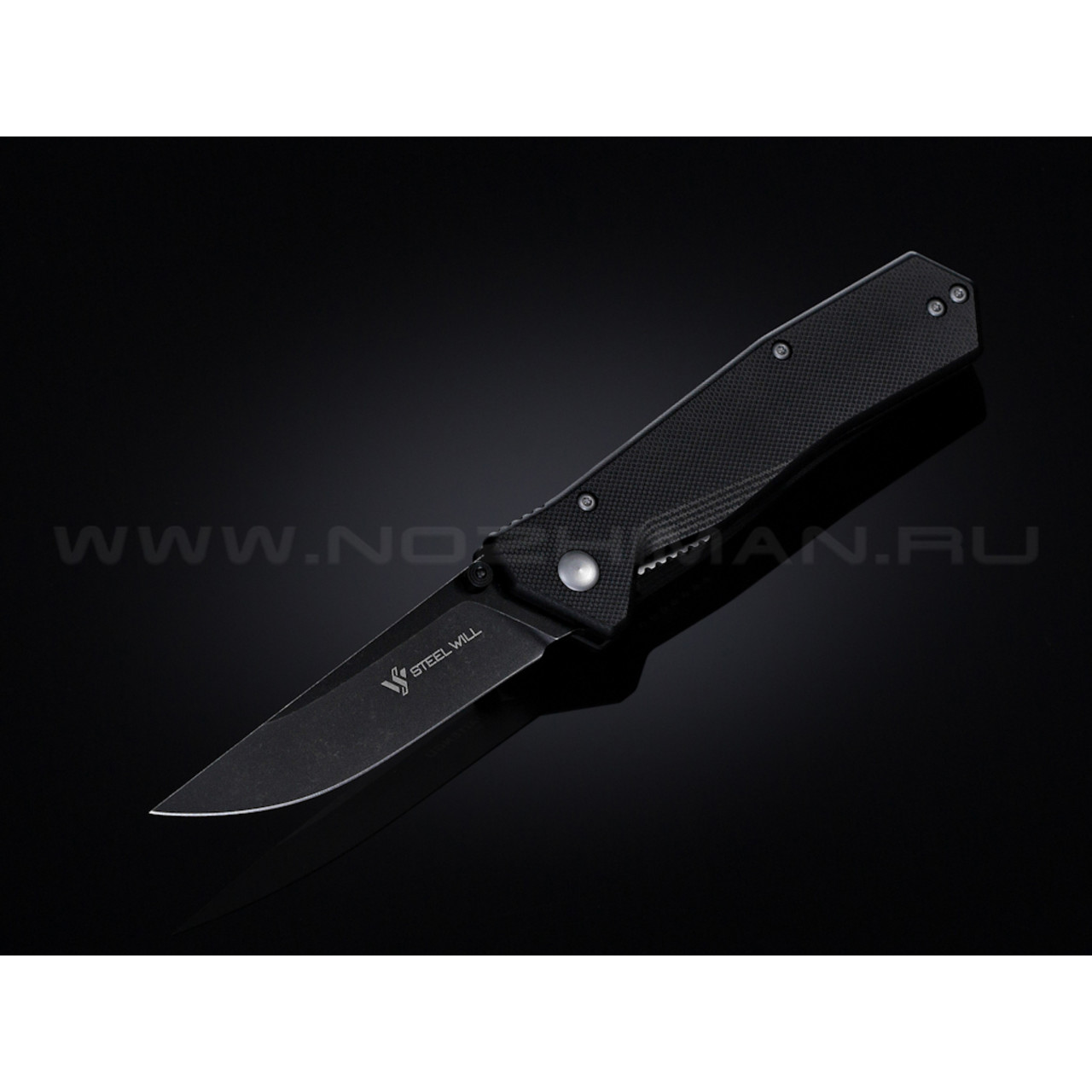 Нож Steel Will Daitengu F11-09 сталь D2 блэквош рукоять G10 black