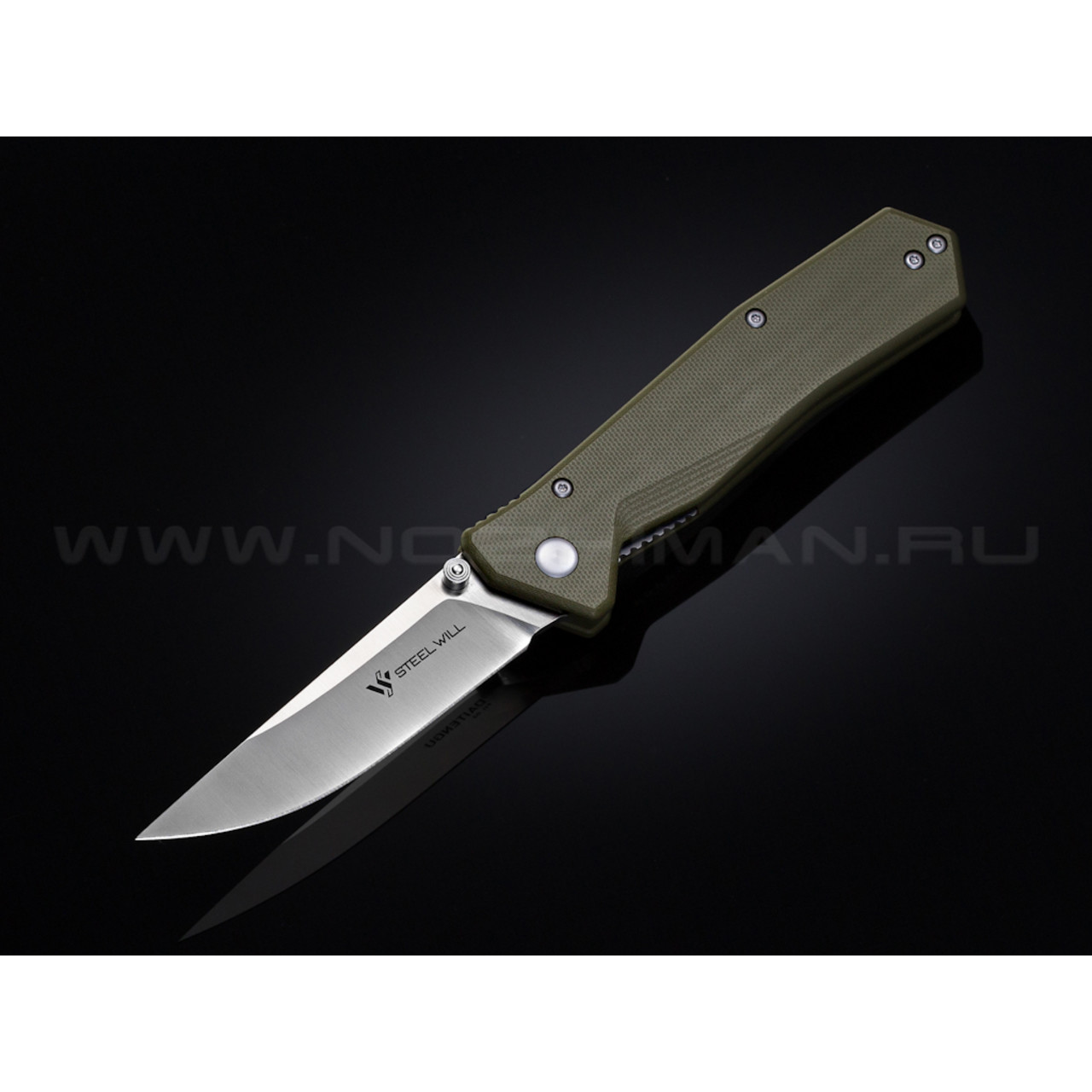 Нож Steel Will Daitengu F11-02 сталь D2 satin рукоять G10 olive
