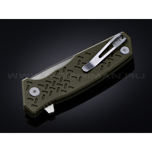 Нож Steel Will Chatbot F14-02 сталь D2 satin рукоять G10 olive