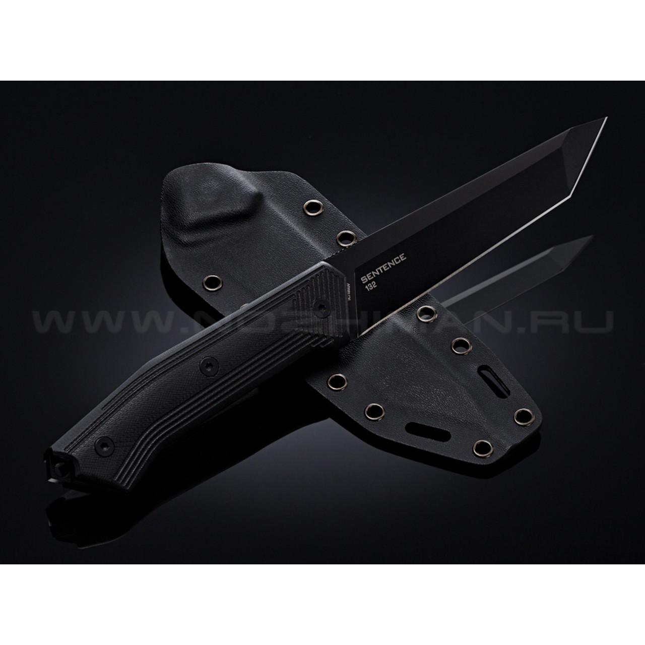 Нож Steel Will Sentence 132 сталь 9Cr18MoV black рукоять G10 black