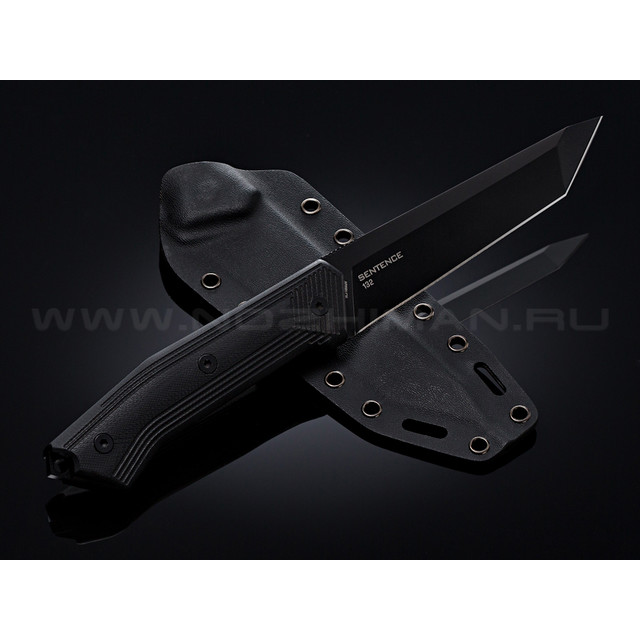 Нож Steel Will Sentence 132 сталь 9Cr18MoV black рукоять G10 black