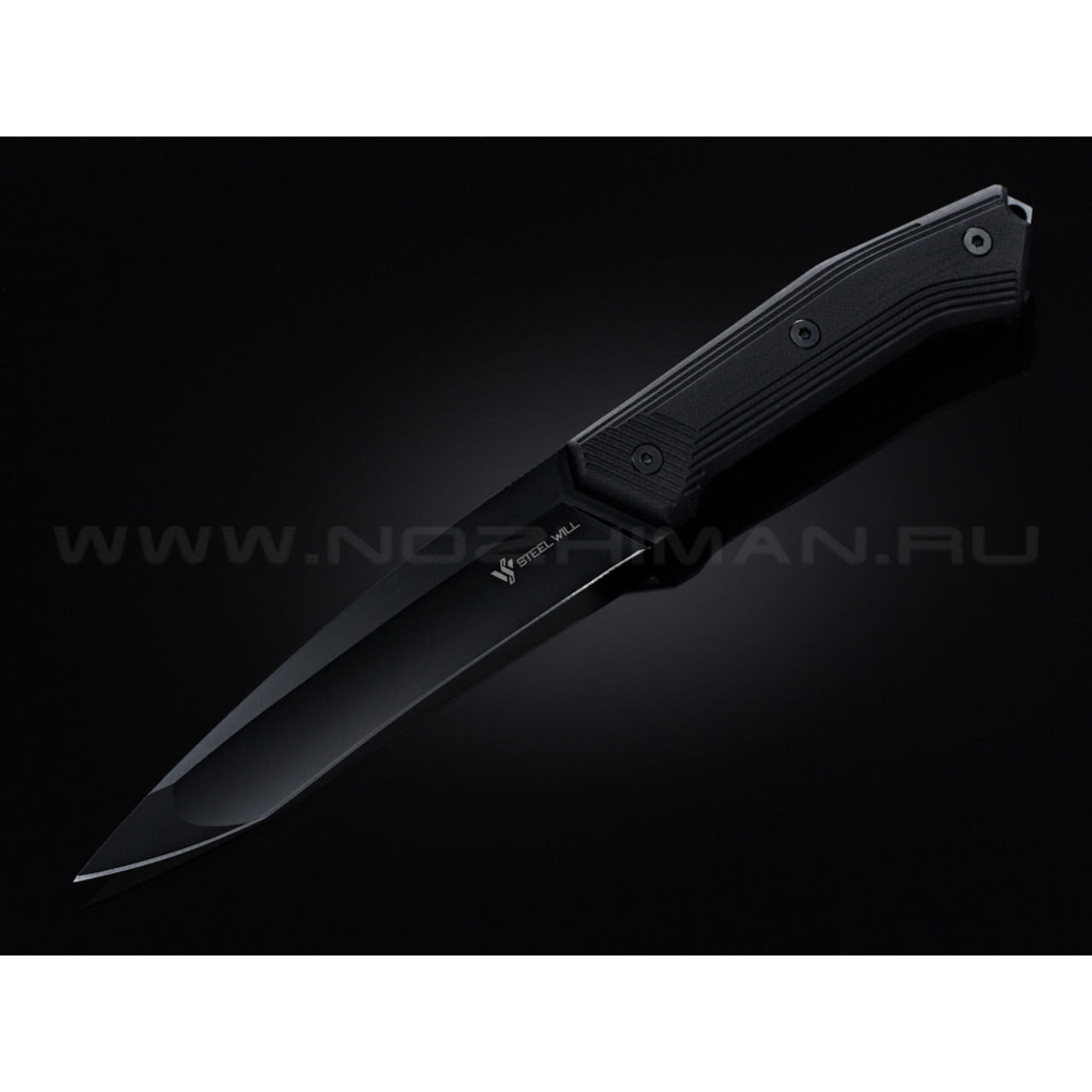 Нож Steel Will Sentence 122 сталь 9Cr18MoV black рукоять G10 black