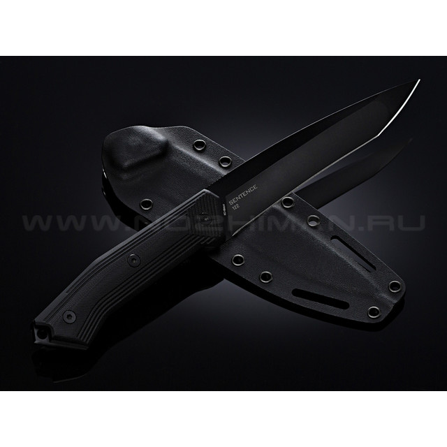 Нож Steel Will Sentence 122 сталь 9Cr18MoV black рукоять G10 black