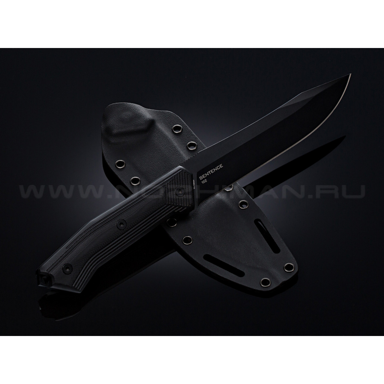 Нож Steel Will Sentence 102 сталь 9Cr18MoV black рукоять G10 black