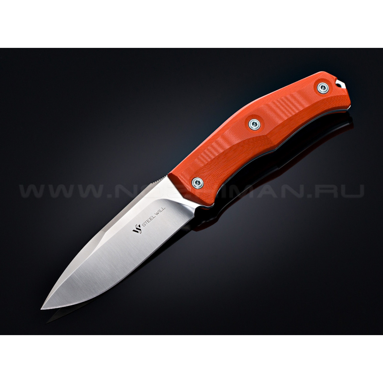 Нож Steel Will Gekko 1513 сталь N690Co рукоять G10 orange