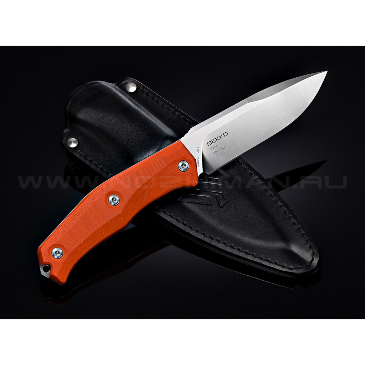Нож Steel Will Gekko 1513 сталь N690Co рукоять G10 orange