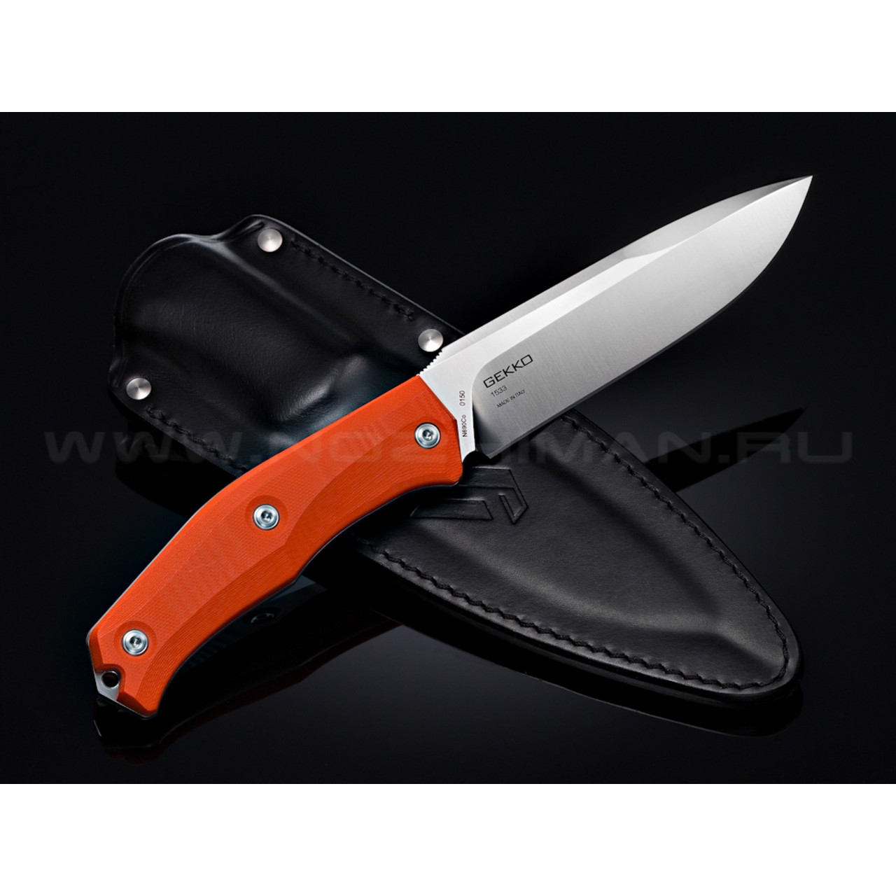 Нож Steel Will Gekko 1533 сталь N690Co рукоять G10 orange