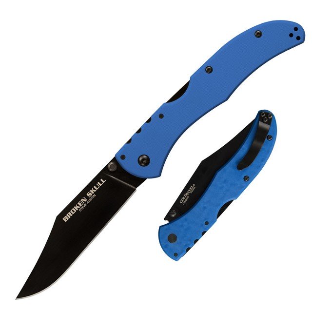 Нож Cold Steel 54S4A Broken Skull 4 сталь S35VN рукоять G10 Blue
