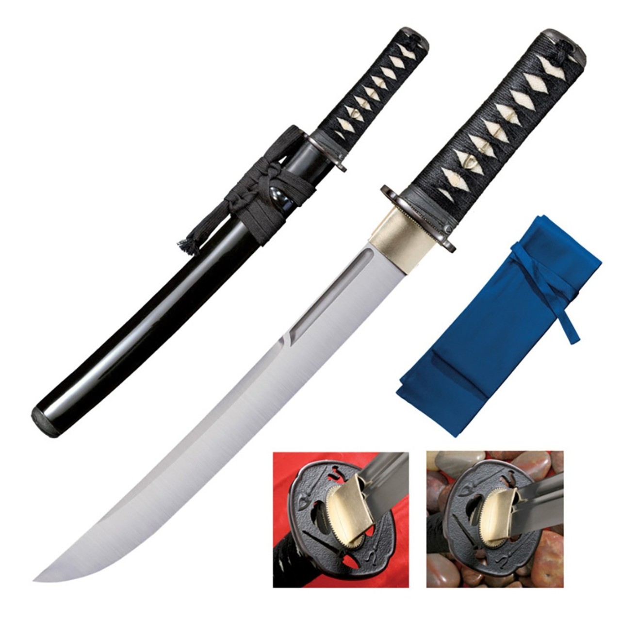 Нож Cold Steel O Tanto (Warrior Series) 88BT сталь 1060 рукоять кожа ската
