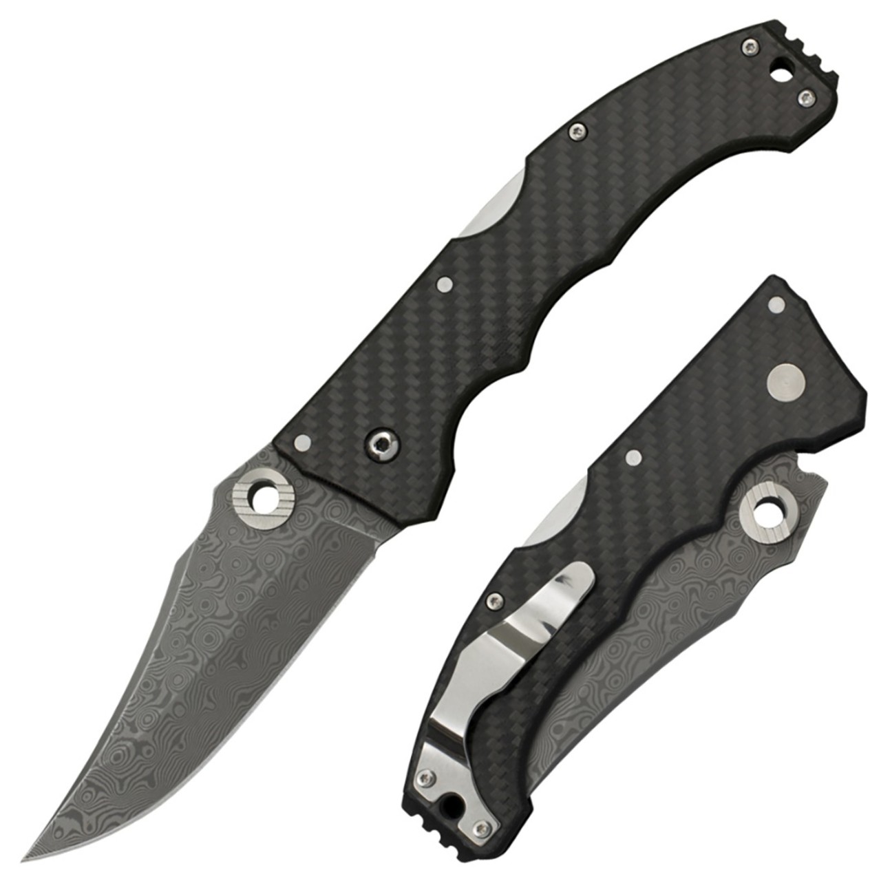 Нож Cold Steel Night Force 63NF Damascus steel рукоять Carbon