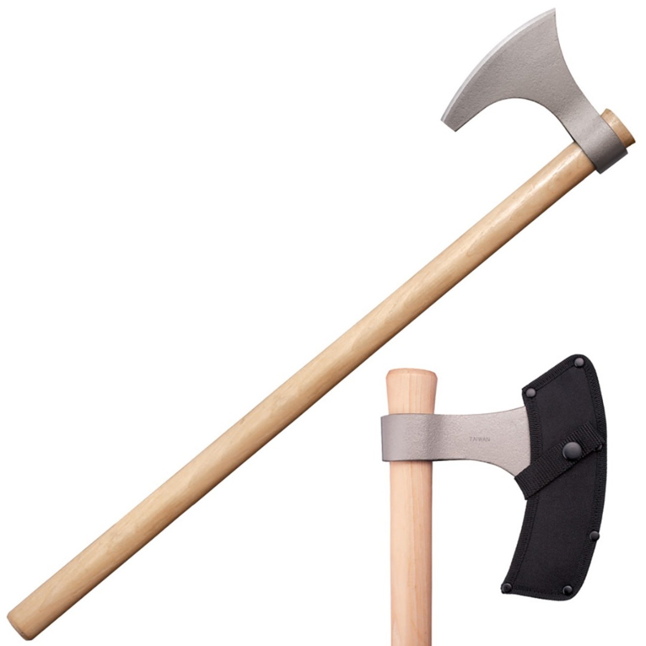 Топор Cold Steel Viking Hand Axe 90WVBA сталь 1055 рукоять дерево гикори
