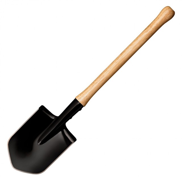 Лопата Cold Steel Spetsnaz Trench Shovel 92SFX сталь Carbon Steel, рукоять Дерево гикори