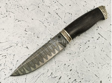 Нож "Фартовый" дамасская сталь, рукоять граб (Федотов А. В.) 102М22