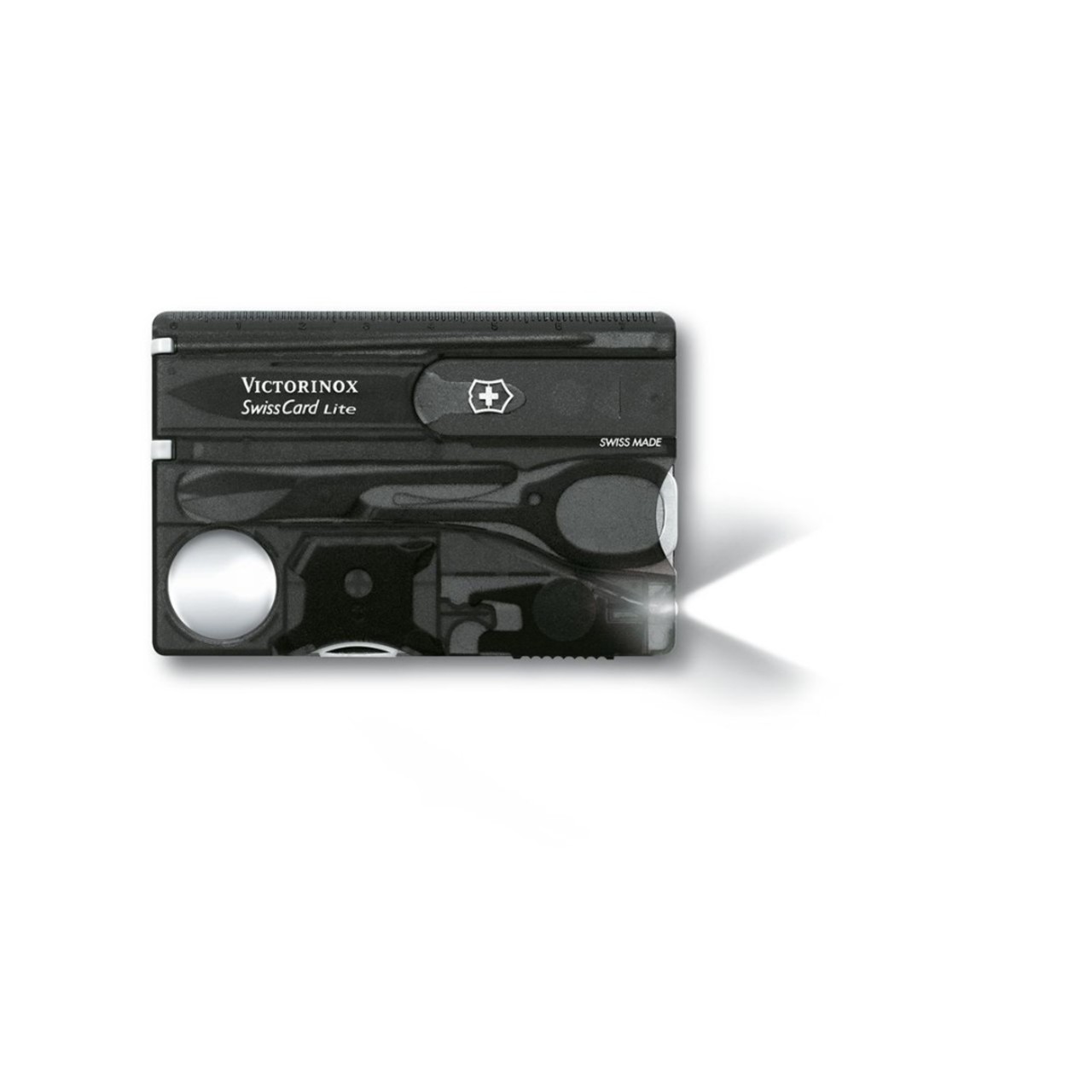 Швейцарская карточка Victorinox SwissCard Lite 0.7333.T3 black (13 функций)
