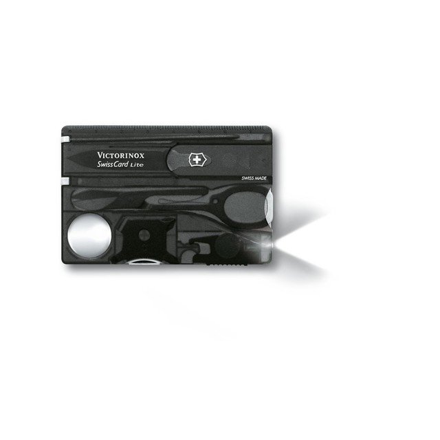 Швейцарская карточка Victorinox SwissCard Lite 0.7333.T3 black (13 функций)