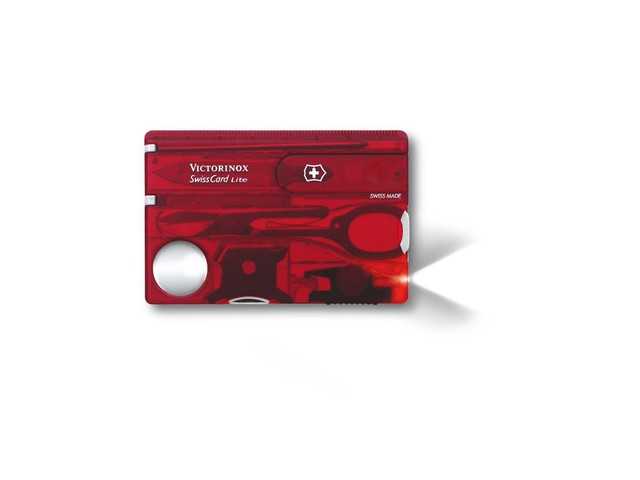 Швейцарская карточка Victorinox SwissCard Lite 0.7300.T red (13 функций)