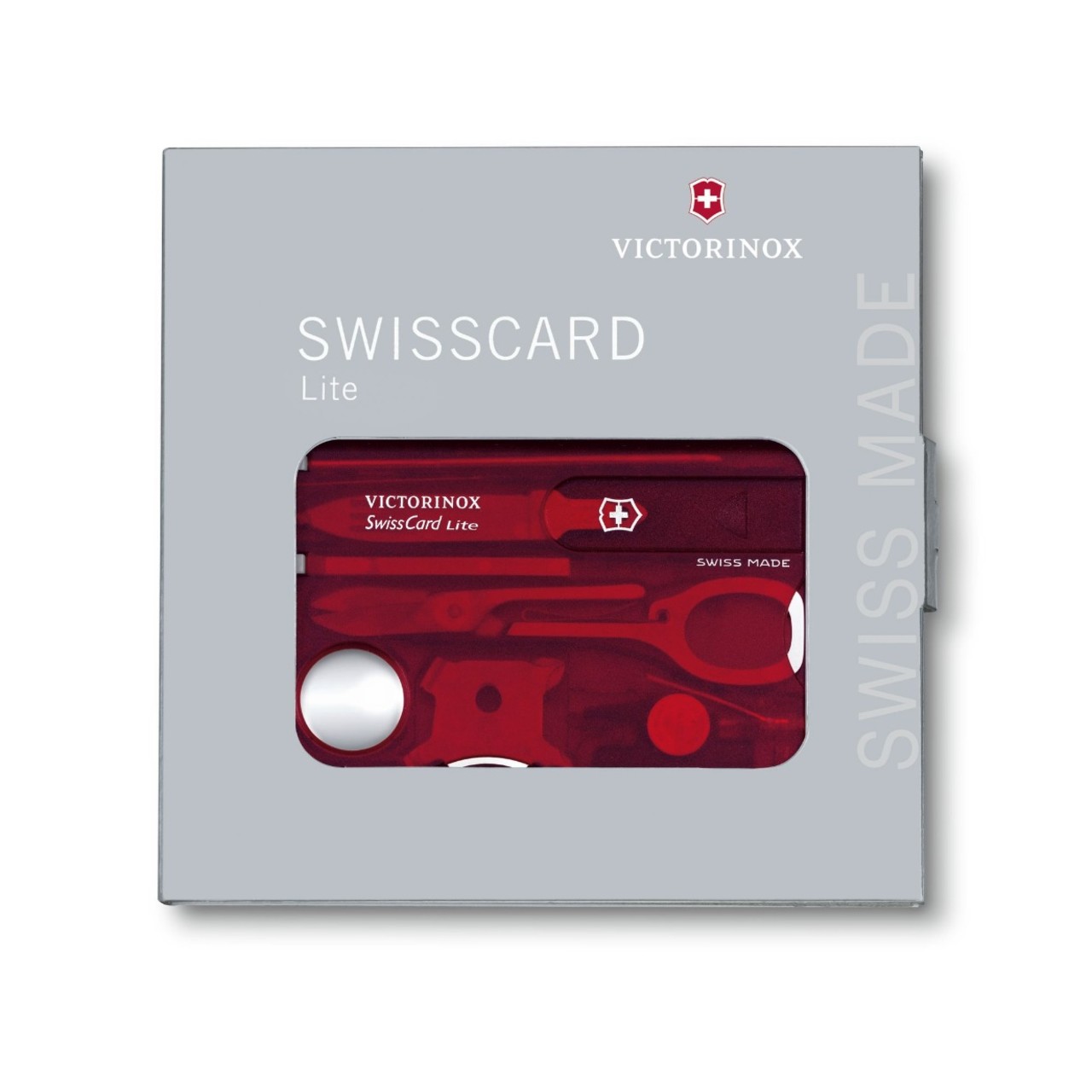 Швейцарская карточка Victorinox SwissCard Lite 0.7300.T red (13 функций)