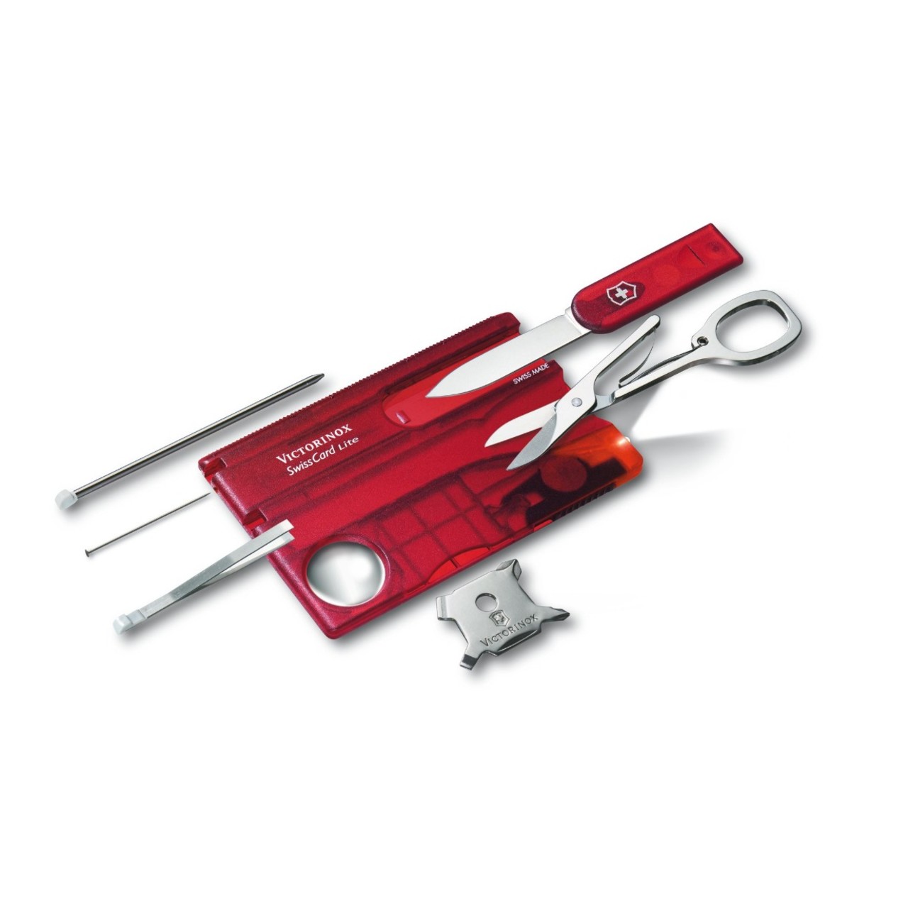 Швейцарская карточка Victorinox SwissCard Lite 0.7300.T red (13 функций)