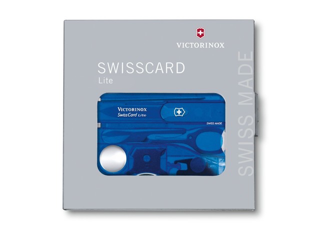 Швейцарская карточка Victorinox SwissCard Lite 0.7322.T2 blue (13 функций)