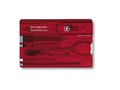 Швейцарская карточка Victorinox SwissCard Classic 0.7100.T red (10 функций)