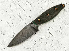 Нож "Акцент" дамасская сталь, микарта (Федотов А. В.) 110Д13