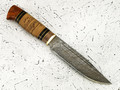 Нож "Лось-2" дамасская сталь, береста (Федотов А. В.) 013Д304