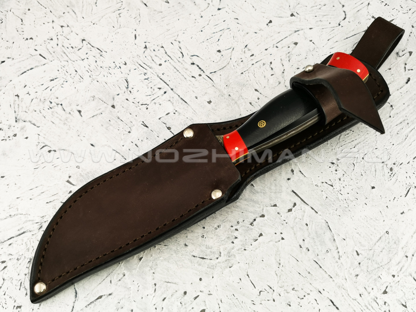 Нож "Судак" дамасская сталь, G10 (Федотов А. В.) 022М13