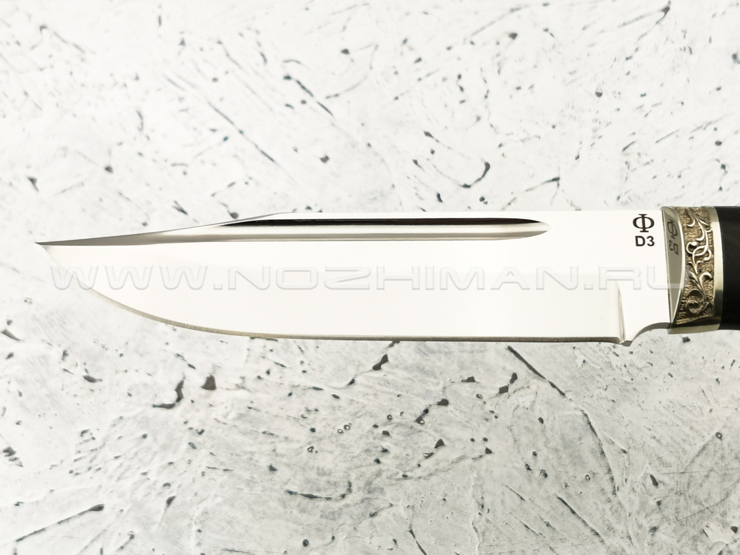Нож "Лось-2" сталь D3, рукоять граб (Федотов А. В.) 013ДЭ08