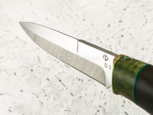 Нож "Фартовый" сталь D3, рукоять граб (Федотов А. В.) 102ДЭ03