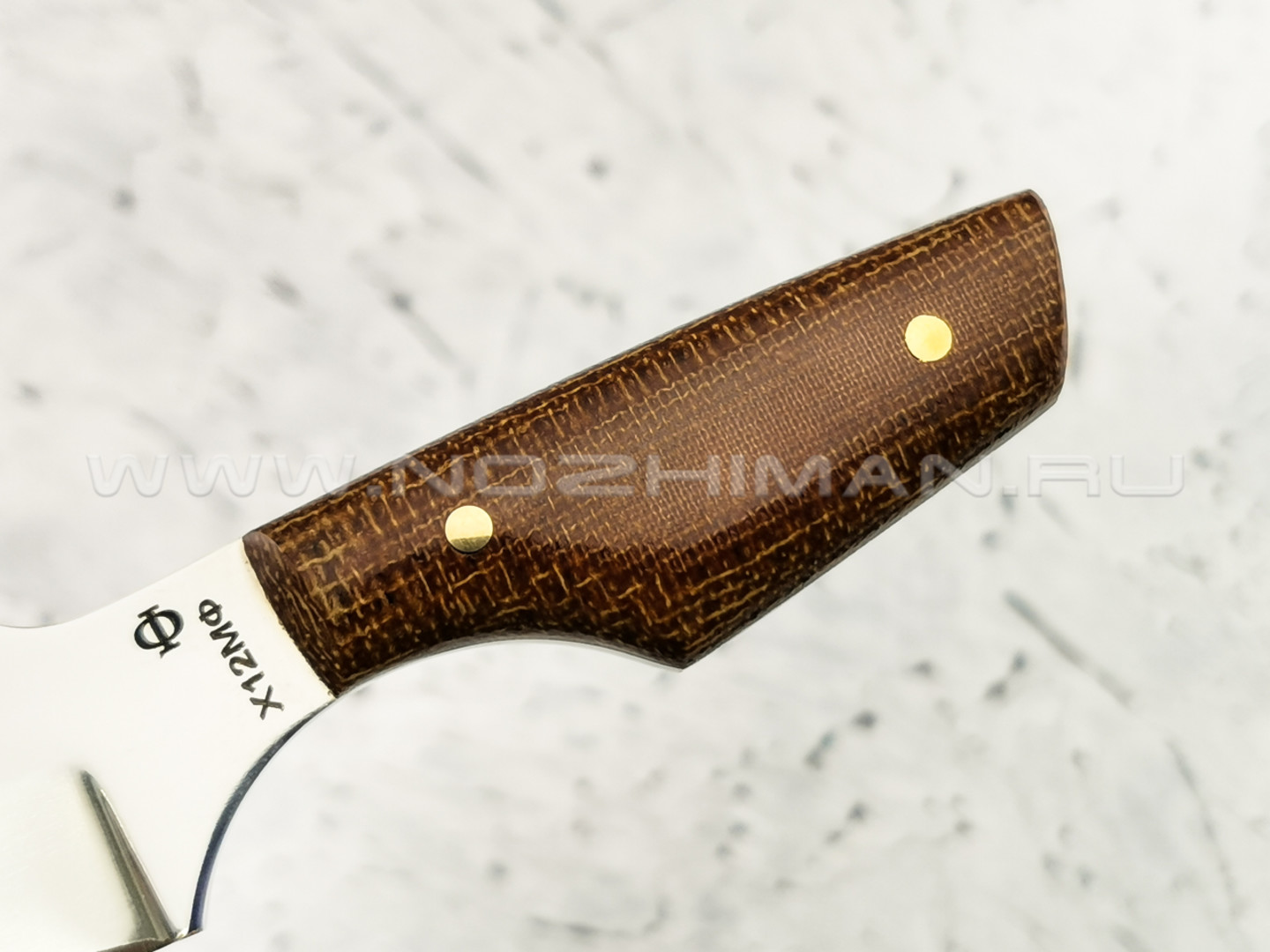 Нож "Шейный-3" сталь Х12МФ, рукоять текстолит (Федотов А. В.)