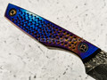 Нож "Фартовый" дамасская сталь,рукоять титан (Федотов А. В.) 102Д119