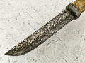 Нож "Японский" дамасская сталь, кап клёна (Федотов А. В.) 035Д68