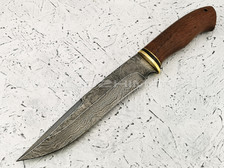 Нож "Пустынный орел" дамасская сталь, рукоять бубинга (Тов. Завьялова)