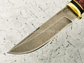 Нож "Атаман" булатная сталь, рукоять карельская береза (Тов. Завьялова)