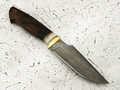 Нож "Кобзон" сталь ХВ5, рукоять корень ореха, рог лося (Тов. Завьялова)
