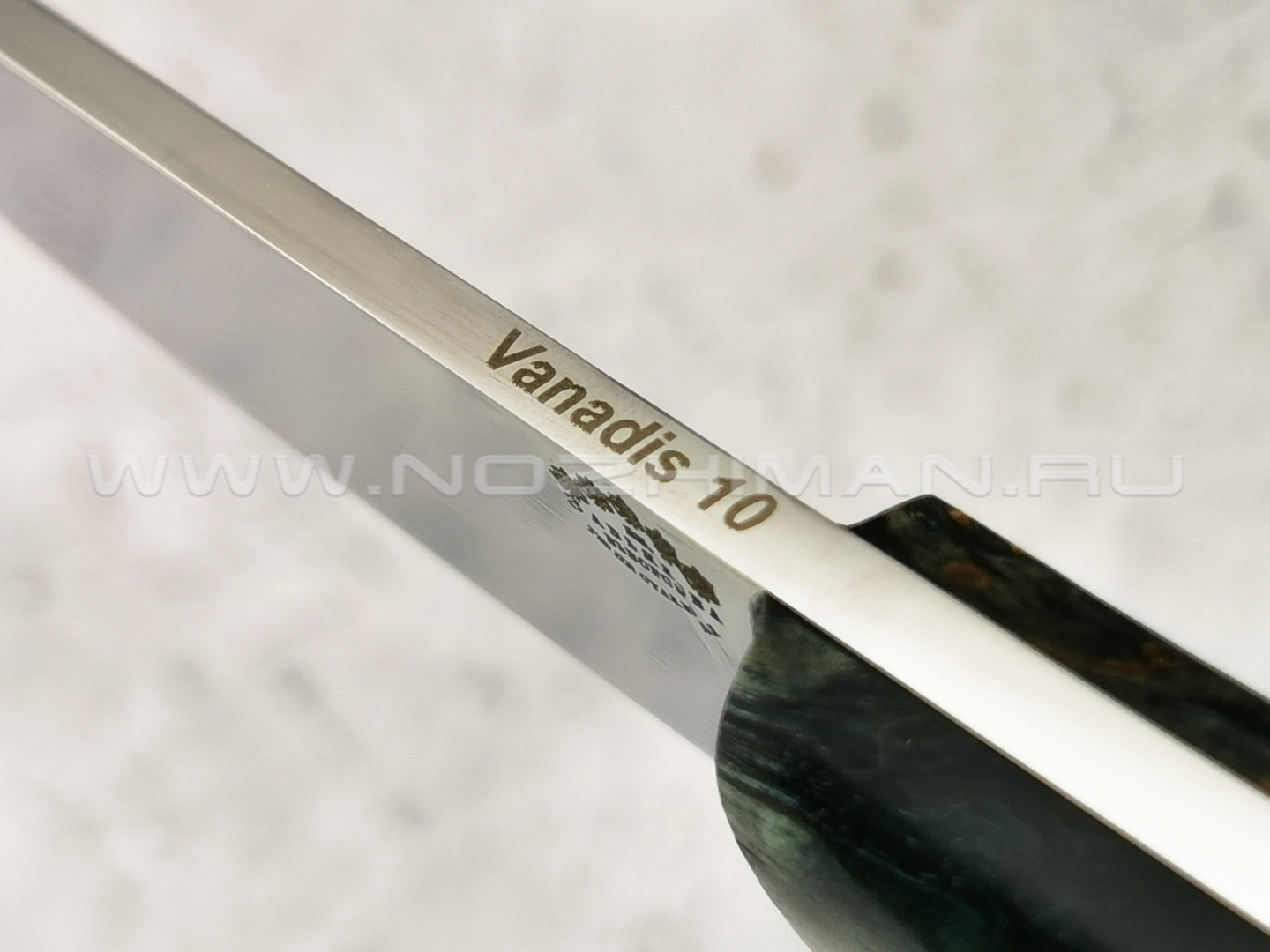 Нож "Крейсер" сталь Vanadis 10, рукоять стаб. карельская береза
