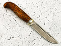 Нож "Финский" булатная сталь, рукоять карельская береза (Тов. Завьялова)
