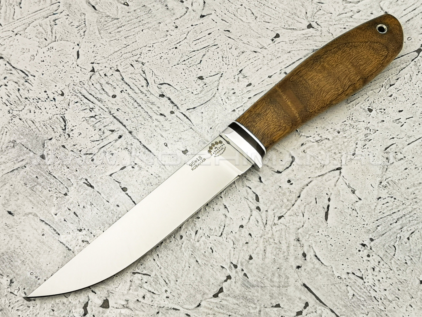 Нож "Ладья" сталь 95Х18, рукоять орех (Тов. Завьялова)
