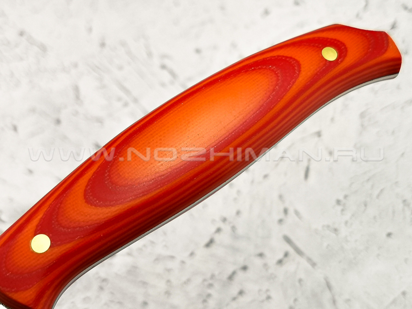 Нож "Филейный-НМ" сталь N690, рукоять G10 red/orange (Наследие)