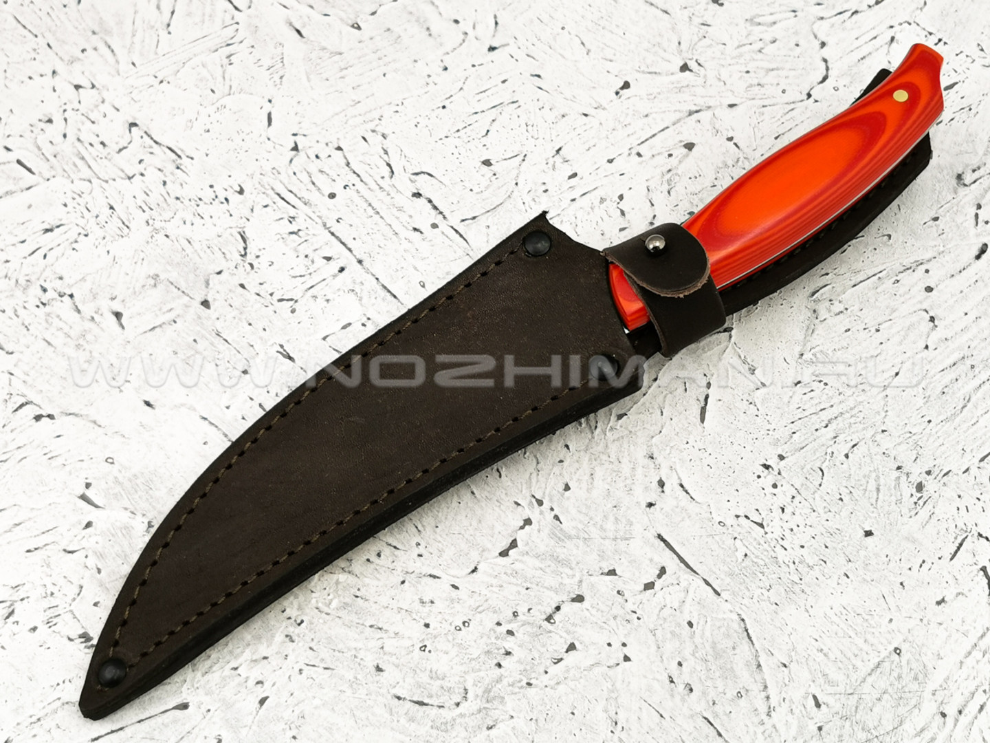 Нож "Филейный-НМ" сталь N690, рукоять G10 red/orange (Наследие)