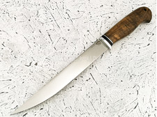 Нож "Филейный-Б" сталь 95Х18, рукоять орех (Тов. Завьялова)