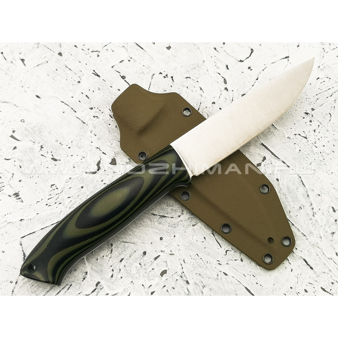 Апус нож Guard Dog сталь K110, рукоять G10 black\olive