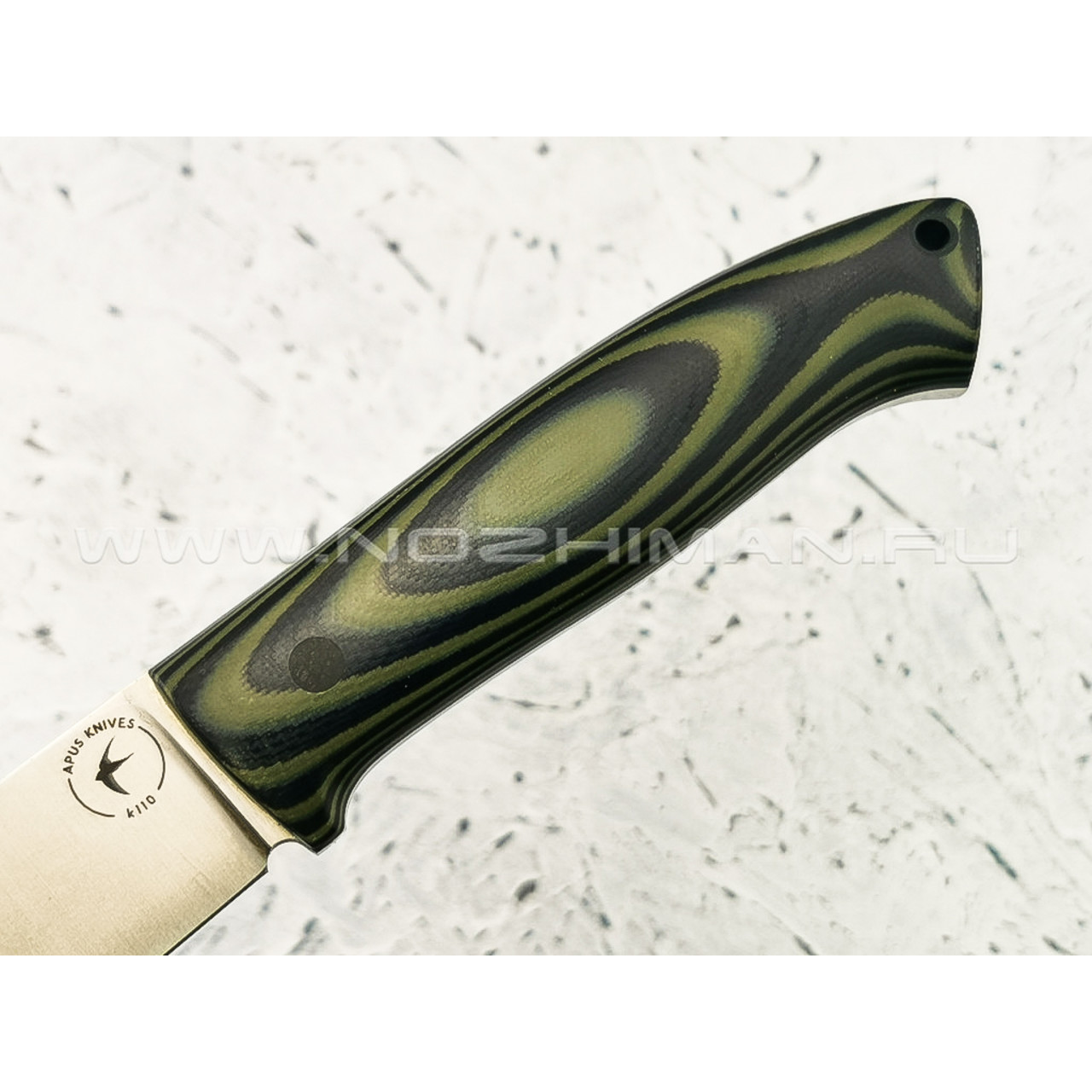 Апус нож Guard Dog сталь K110, рукоять G10 black\olive