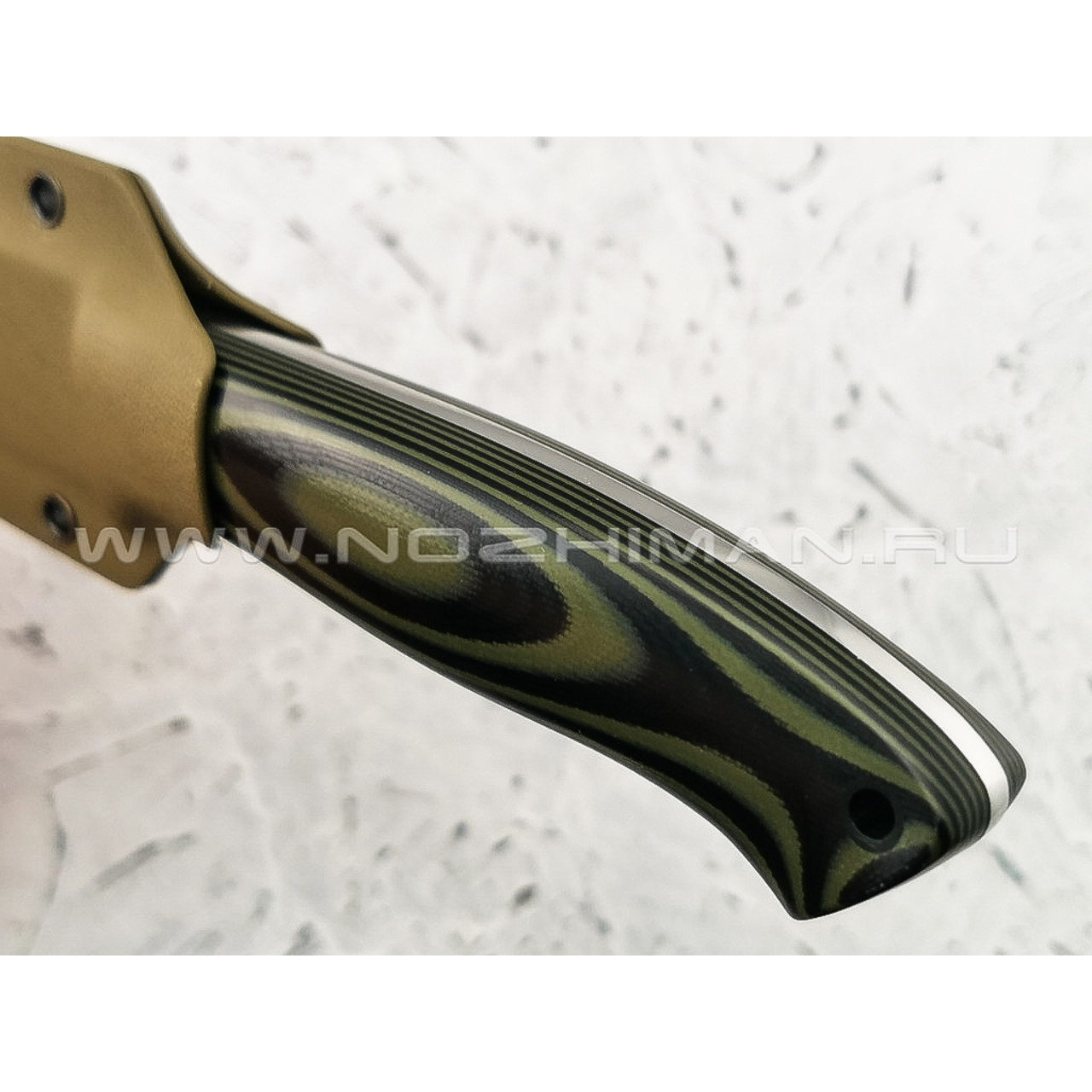 Апус нож Guard Dog сталь K110, рукоять G10 black\olive