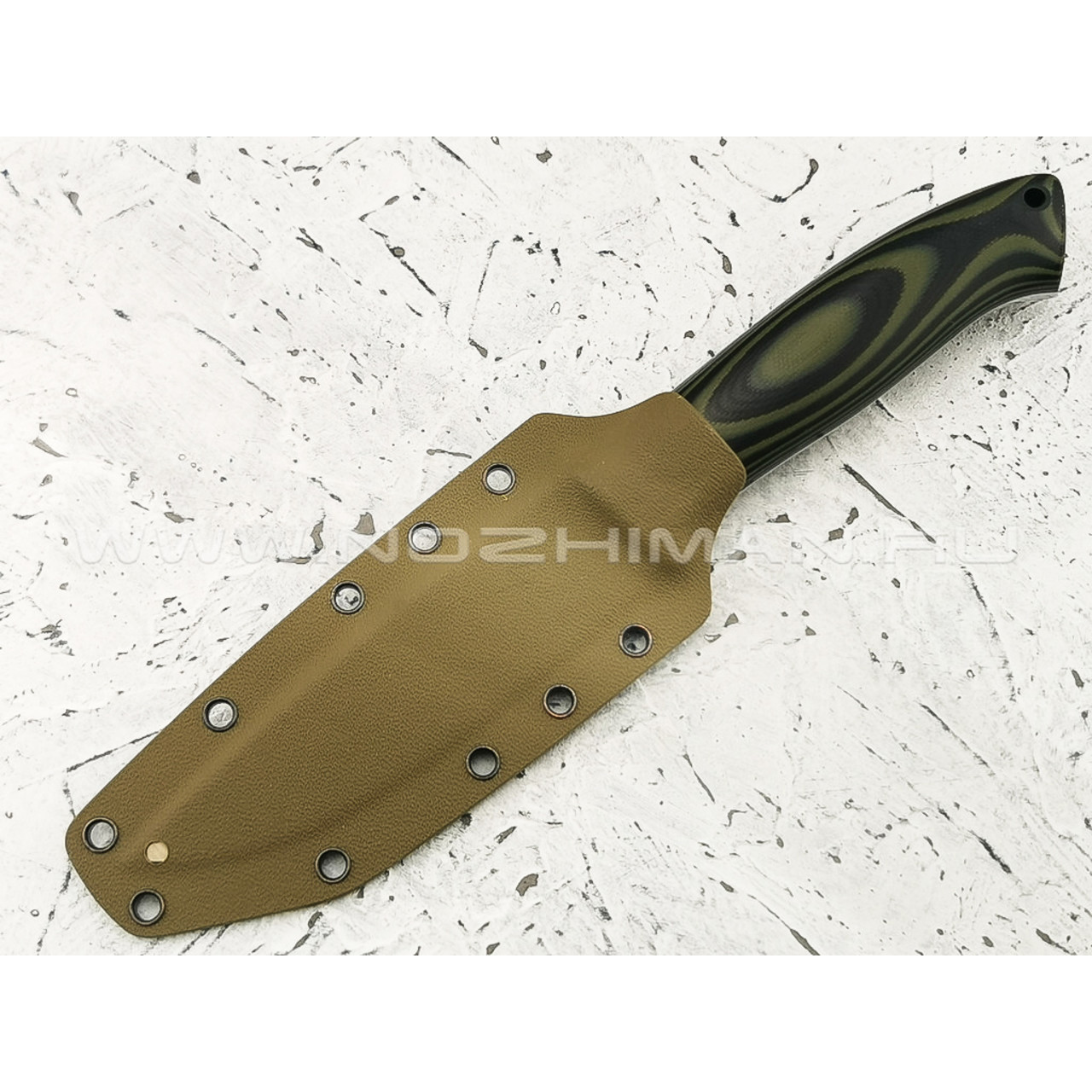 Апус нож Guard Dog сталь K110, рукоять G10 black\olive